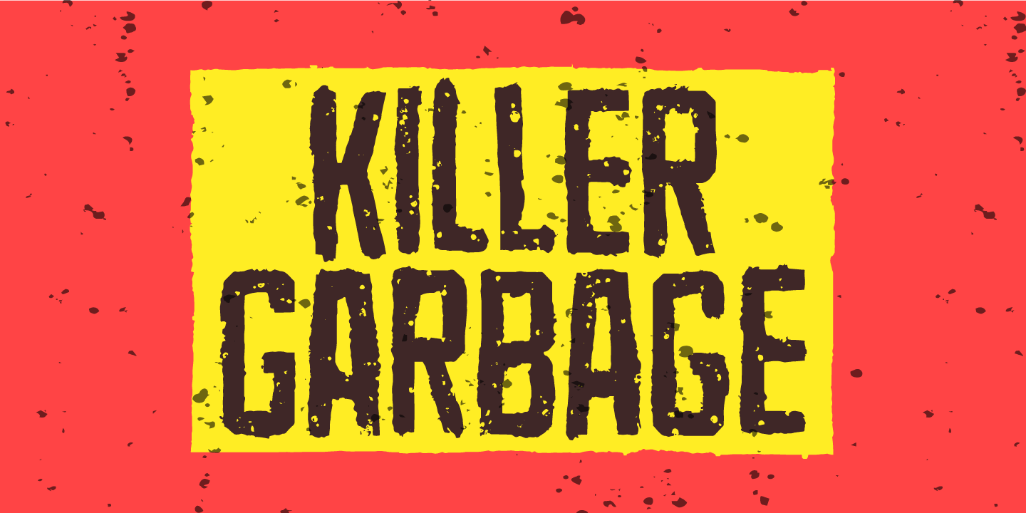 Schriftart Killer Garbage